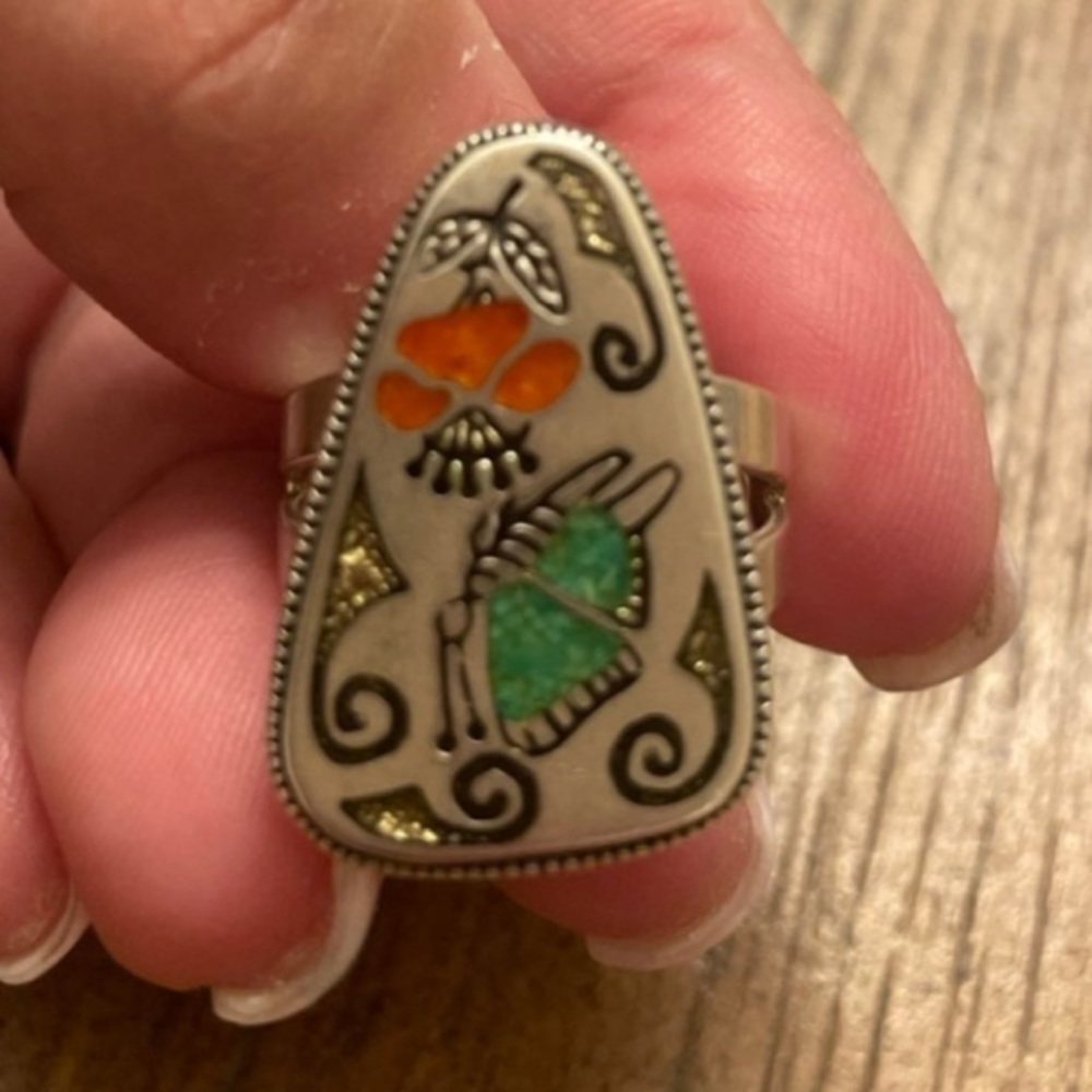 Carolyn Pollack Relios RNL Laconsello Zuni Inlay Ring🌵
